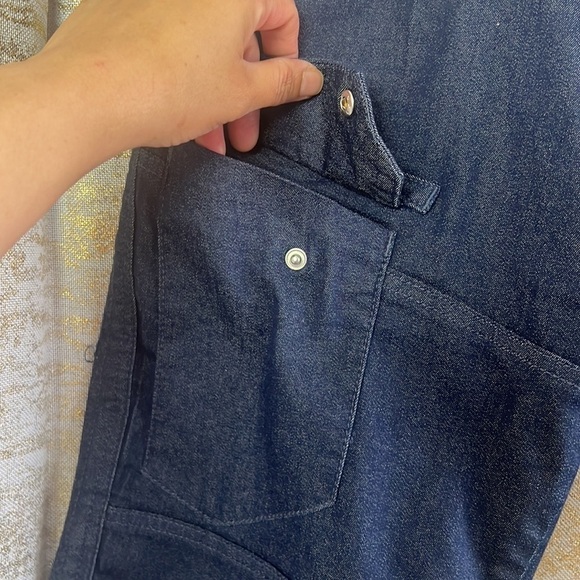 Point Zero Sweat Jeans Stretch Dark Blue Wash Cargo Shorts Size 30 - Picture 7 of 16